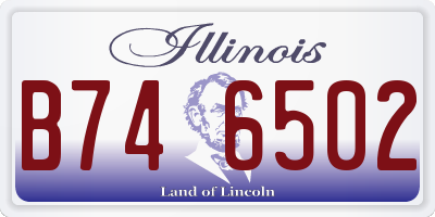 IL license plate B746502