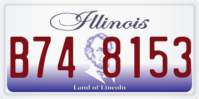 IL license plate B748153