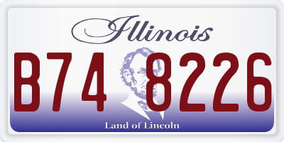 IL license plate B748226