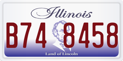 IL license plate B748458