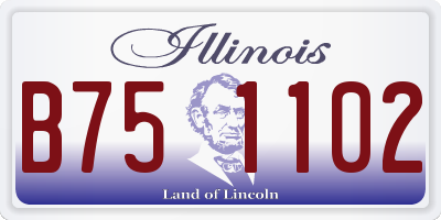 IL license plate B751102