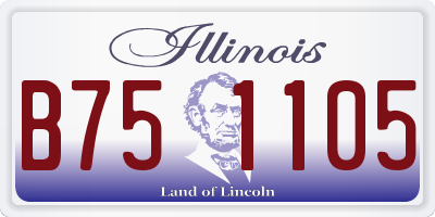 IL license plate B751105