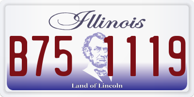 IL license plate B751119