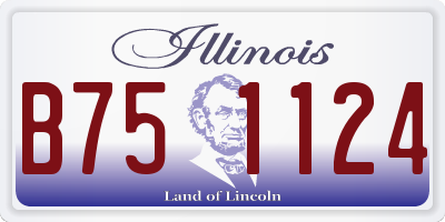 IL license plate B751124