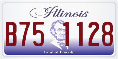 IL license plate B751128