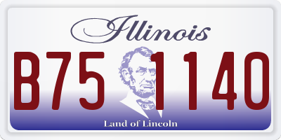 IL license plate B751140
