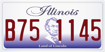 IL license plate B751145