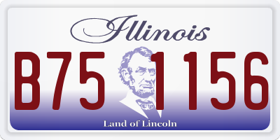 IL license plate B751156
