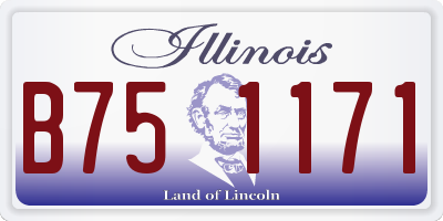 IL license plate B751171