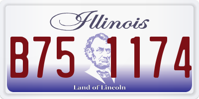 IL license plate B751174