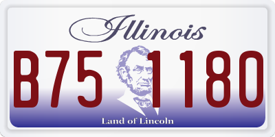 IL license plate B751180