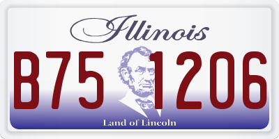 IL license plate B751206