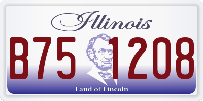 IL license plate B751208