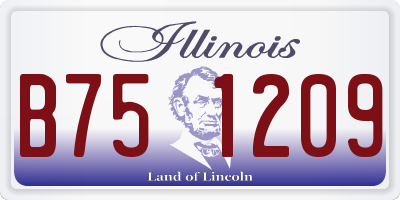IL license plate B751209