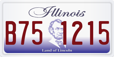 IL license plate B751215