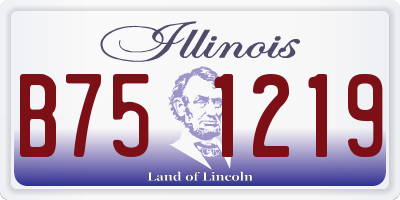 IL license plate B751219
