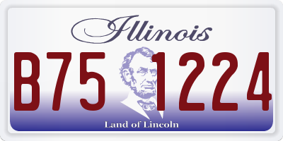 IL license plate B751224