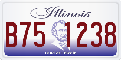 IL license plate B751238