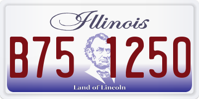IL license plate B751250