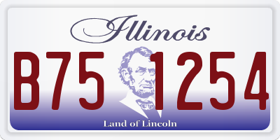IL license plate B751254