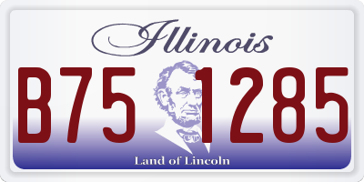 IL license plate B751285