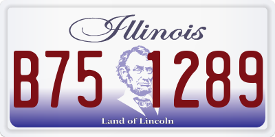 IL license plate B751289