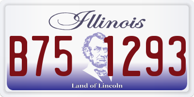 IL license plate B751293