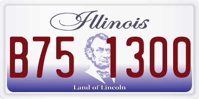 IL license plate B751300