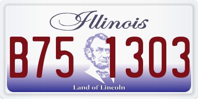 IL license plate B751303