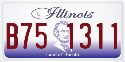 IL license plate B751311