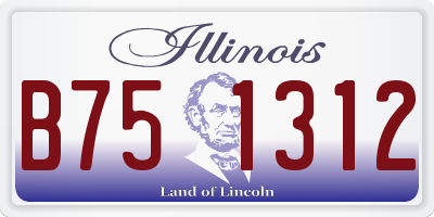 IL license plate B751312