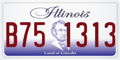 IL license plate B751313