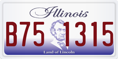 IL license plate B751315
