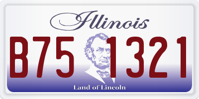 IL license plate B751321