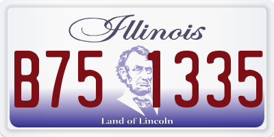IL license plate B751335