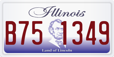 IL license plate B751349