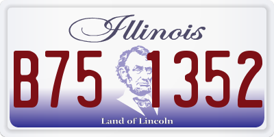 IL license plate B751352