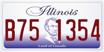 IL license plate B751354