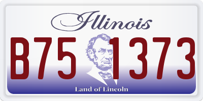 IL license plate B751373