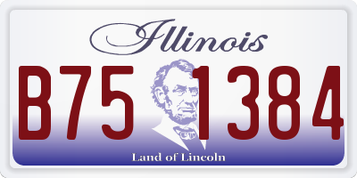 IL license plate B751384