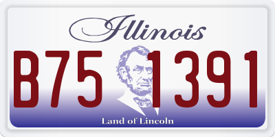 IL license plate B751391