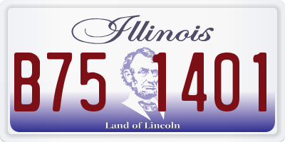 IL license plate B751401