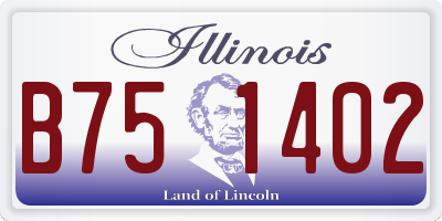 IL license plate B751402