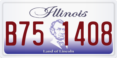 IL license plate B751408