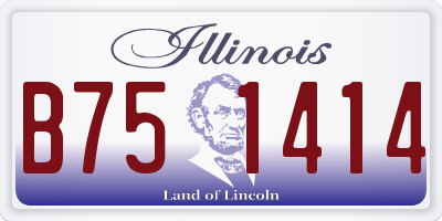 IL license plate B751414