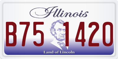 IL license plate B751420