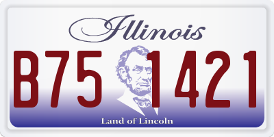 IL license plate B751421