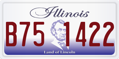 IL license plate B751422