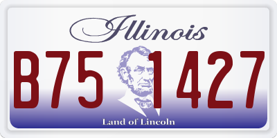 IL license plate B751427
