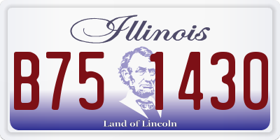 IL license plate B751430